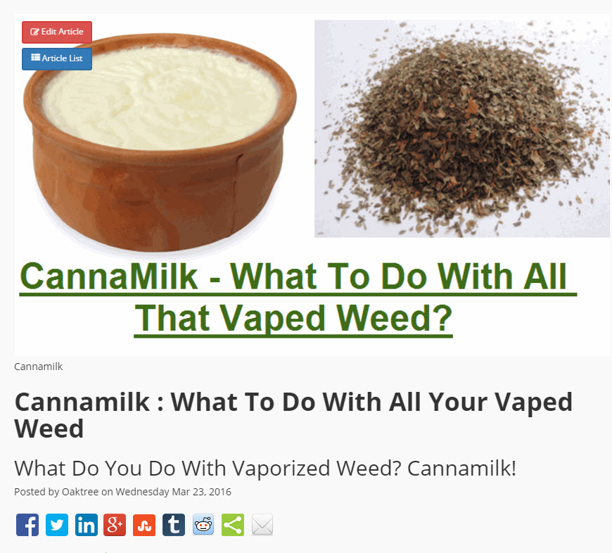 VAPED WEED CANNAMILK